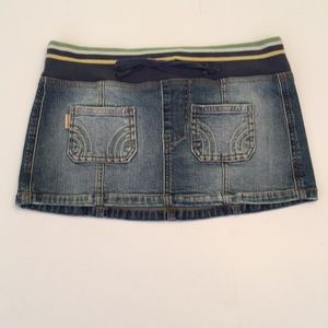 Hollister Denim Mini Skirt Size 3